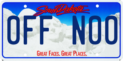 SD license plate 0FFN00