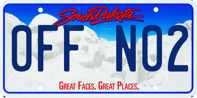 SD license plate 0FFN02
