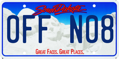 SD license plate 0FFN08