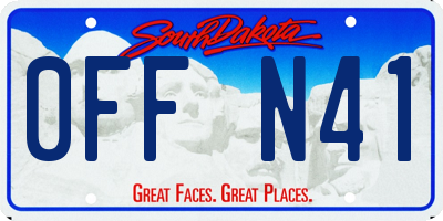 SD license plate 0FFN41