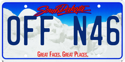 SD license plate 0FFN46