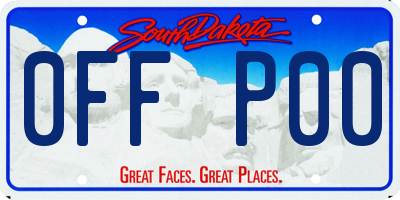 SD license plate 0FFP00