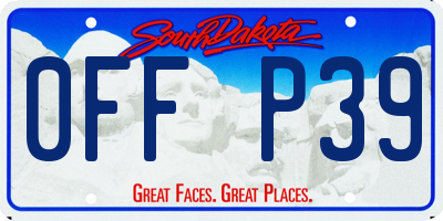 SD license plate 0FFP39