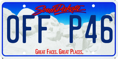 SD license plate 0FFP46