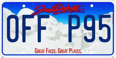 SD license plate 0FFP95