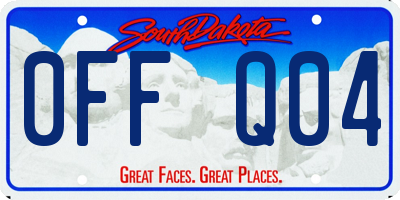 SD license plate 0FFQ04
