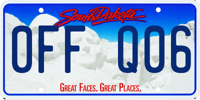 SD license plate 0FFQ06