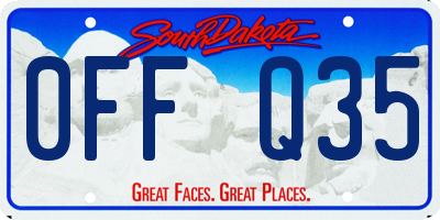 SD license plate 0FFQ35