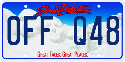 SD license plate 0FFQ48