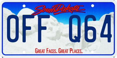 SD license plate 0FFQ64