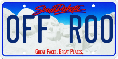 SD license plate 0FFR00