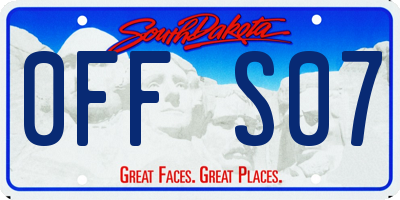 SD license plate 0FFS07