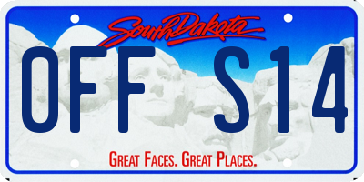 SD license plate 0FFS14