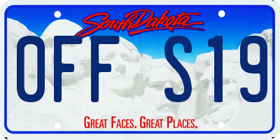 SD license plate 0FFS19