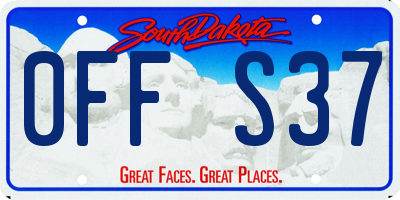 SD license plate 0FFS37