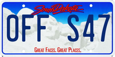 SD license plate 0FFS47