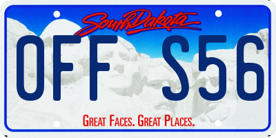 SD license plate 0FFS56