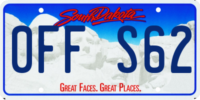 SD license plate 0FFS62