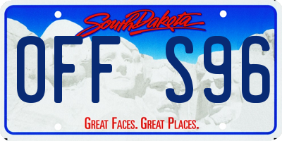 SD license plate 0FFS96