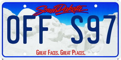 SD license plate 0FFS97