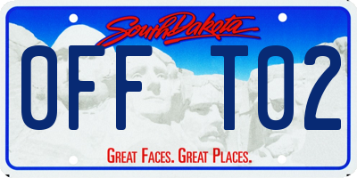 SD license plate 0FFT02