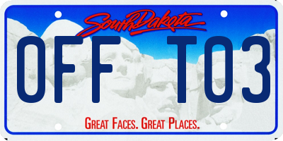 SD license plate 0FFT03