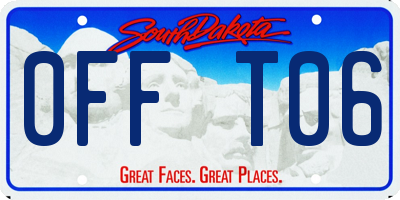 SD license plate 0FFT06