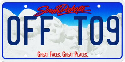 SD license plate 0FFT09
