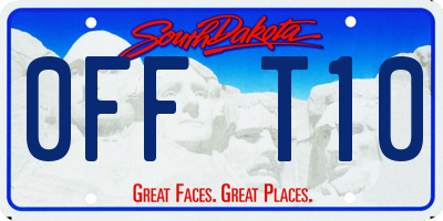 SD license plate 0FFT10
