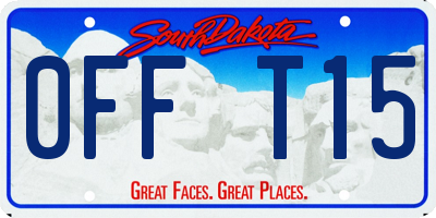 SD license plate 0FFT15