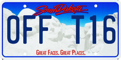 SD license plate 0FFT16