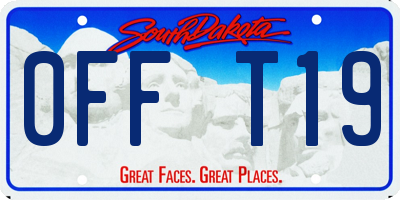 SD license plate 0FFT19