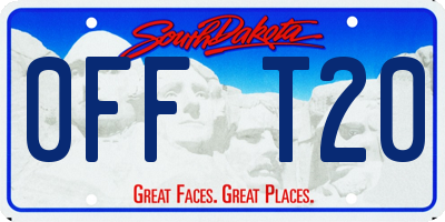 SD license plate 0FFT20