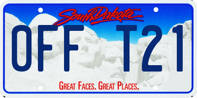 SD license plate 0FFT21
