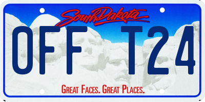 SD license plate 0FFT24