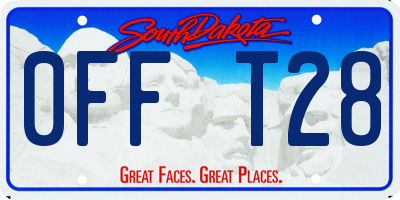 SD license plate 0FFT28