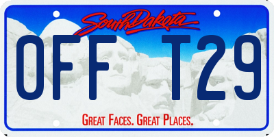 SD license plate 0FFT29