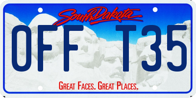SD license plate 0FFT35