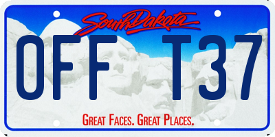 SD license plate 0FFT37