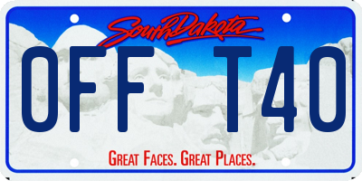 SD license plate 0FFT40