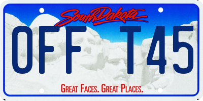 SD license plate 0FFT45