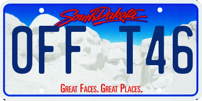 SD license plate 0FFT46