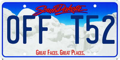 SD license plate 0FFT52