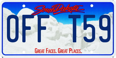 SD license plate 0FFT59