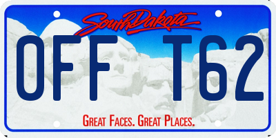SD license plate 0FFT62