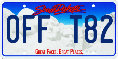 SD license plate 0FFT82