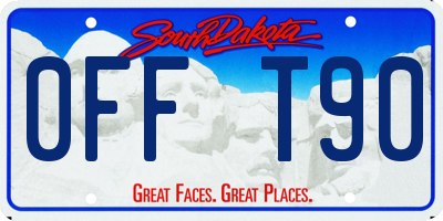 SD license plate 0FFT90