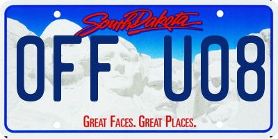 SD license plate 0FFU08