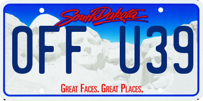 SD license plate 0FFU39