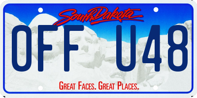 SD license plate 0FFU48